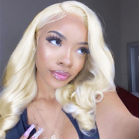 Upgrade Your Look with Modern Show 613 Blonde Color Transparent Full Lace Wigs Preplucked Hairline For Women