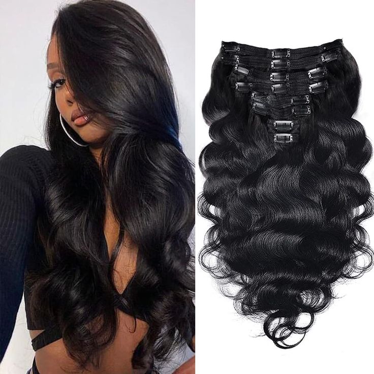 Modern Show 8PCS Clip In Extensions Natural Color Body Wave  display picture 2