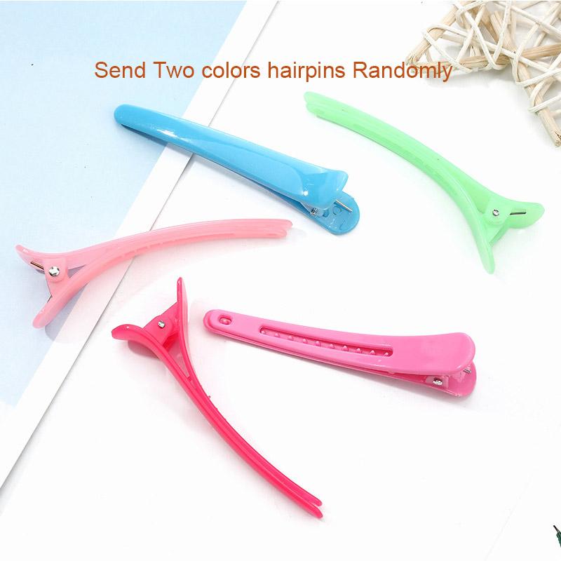 6Pcs/Set Hair Styling Tool Steel Tip Tail Hair Comb Hairline Brush Hair Gel Stick Duckbill Hair Clips Silicone Headband