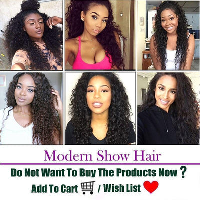 Modern Show 10A Unprocessed Raw Indian Virgin Hair Water Wave Human Hair 4 Bundles With Lace Frontal Closure-customer show