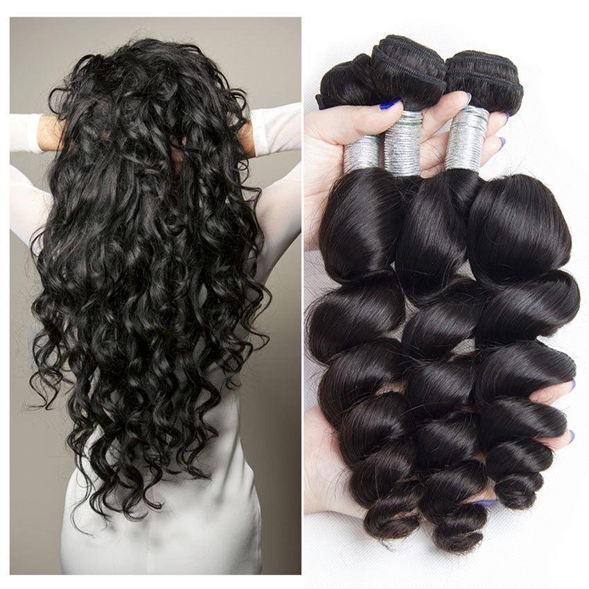 Brazilian Loose Wave 3 Bundles Human Hair Unprocessed Virgin  display picture 3
