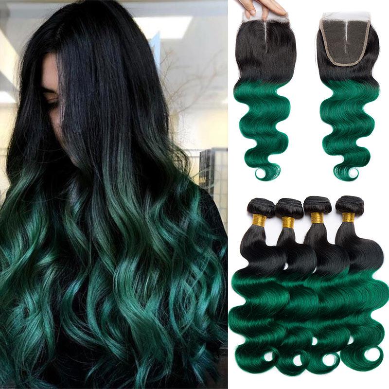 Weave hair ombre top