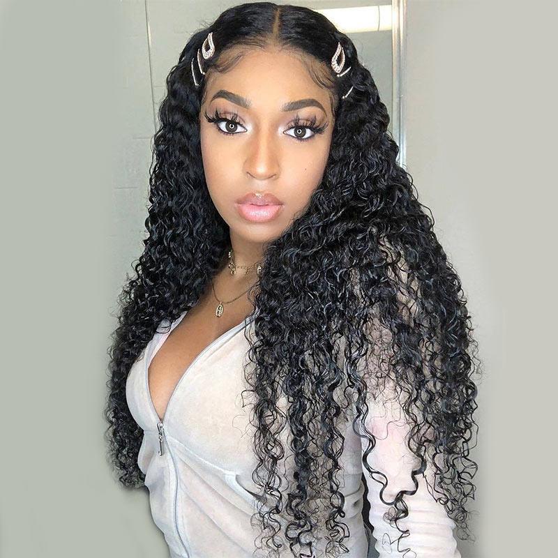 Natural Black U Part Curly Wig 100 Human Hair Wigs For Sale Near