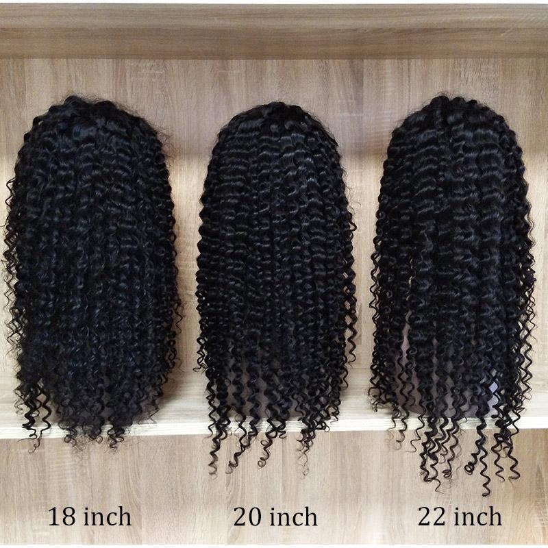 modern show hair 150 Density Malaysian Virgin Curly Hair Lace Front Wigs Remy Human Hair Half Lace Wigs For Sale -wig length