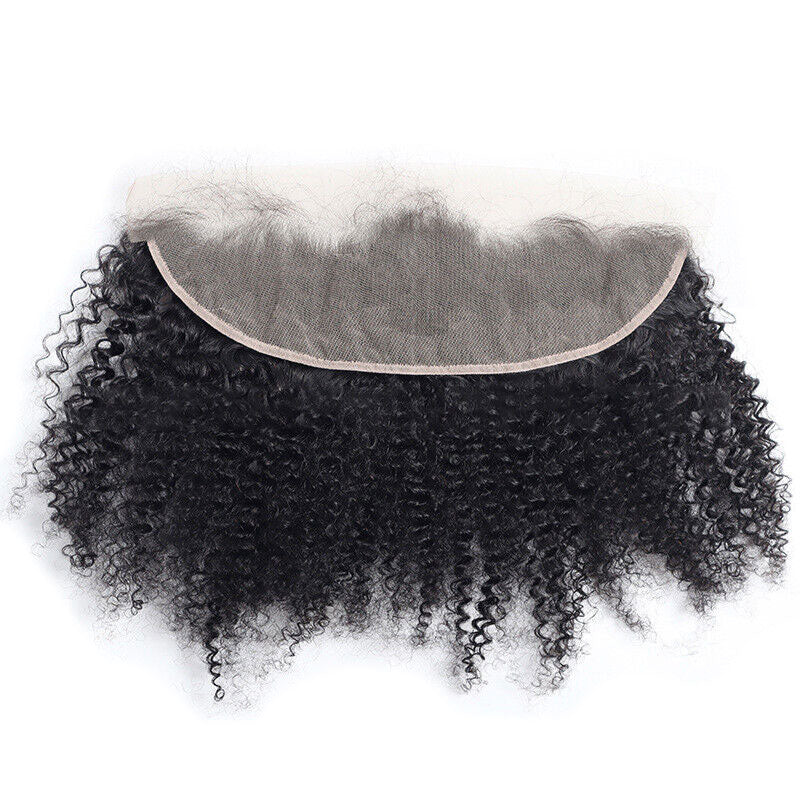 Peruvian Kinky Curly Hair 13X6 Lace Frontal Closure
