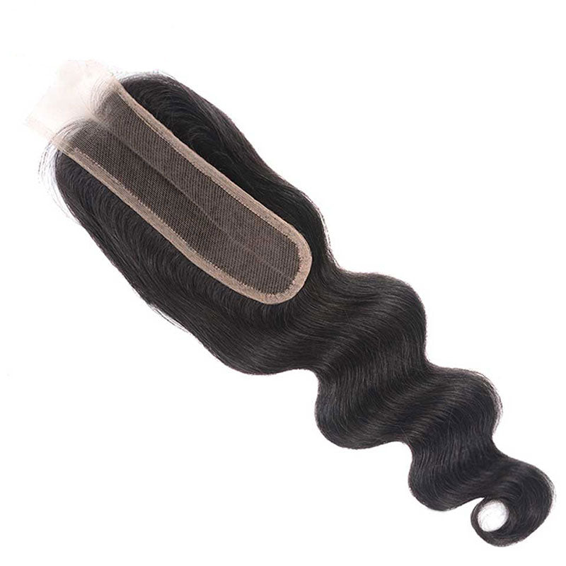 2X6 Body Wave Closure Middles Part With Baby Hair