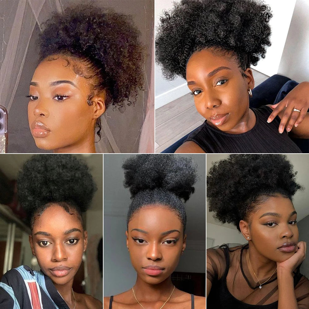Get Stylish with 150% Afro Kinky Curly Transparent 360 Lace  display picture 3