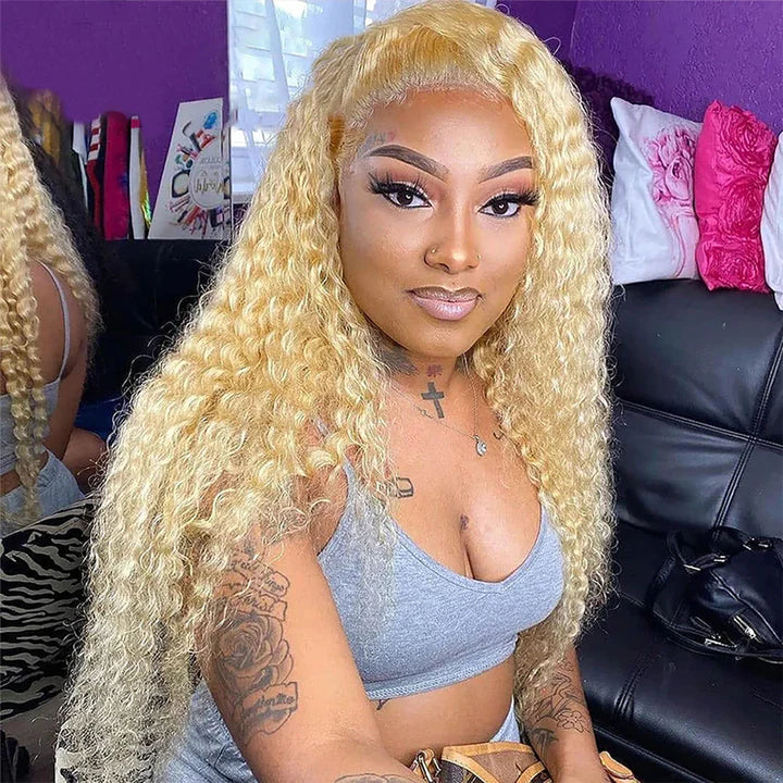 Deluxe 613 Blonde Long 360 Transparent Lace Wig Premium Quality 360 Human Hair Wigs for African American Women Buy Online ModernShow