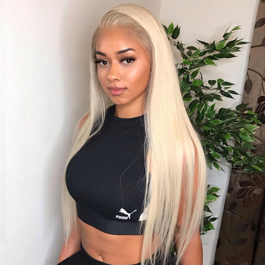 613 blonde straight full lace wig