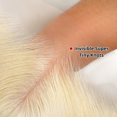 Modern Show 613 Blonde Hair 4x4 Body Wave HD Transparent Lace Closure With Baby Hair Remy Peruvian Human Hair Closure