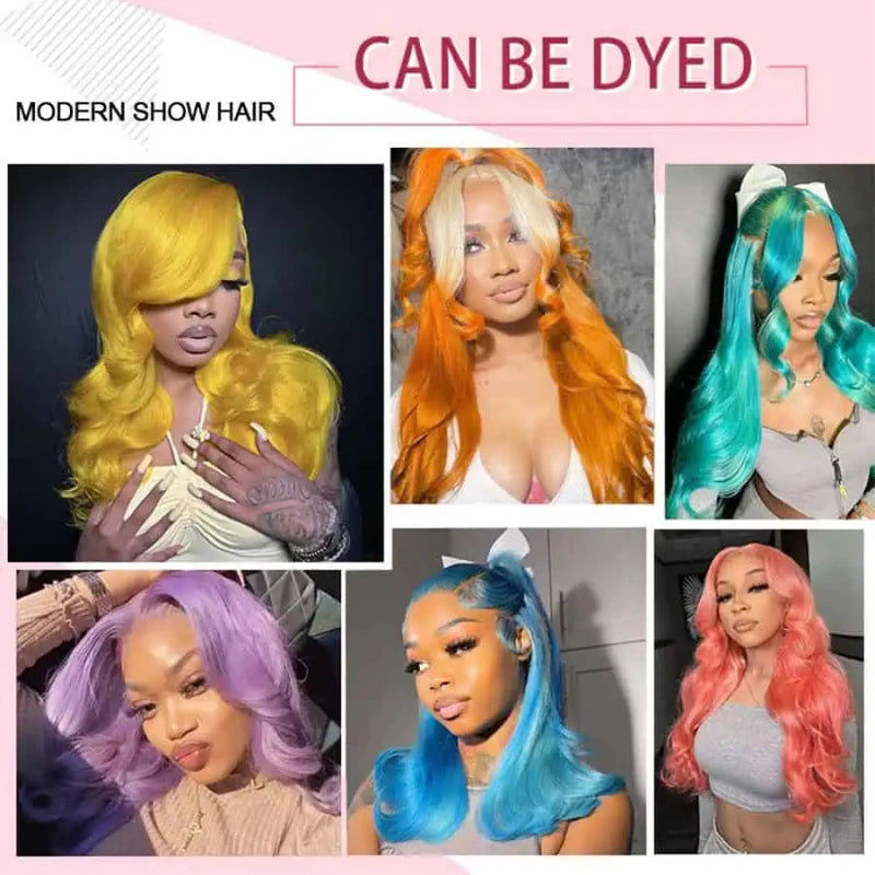 #613 Colored Lace Front Wigs For Women 13*6 HD Transparent Body Wave Human Hair Wigs