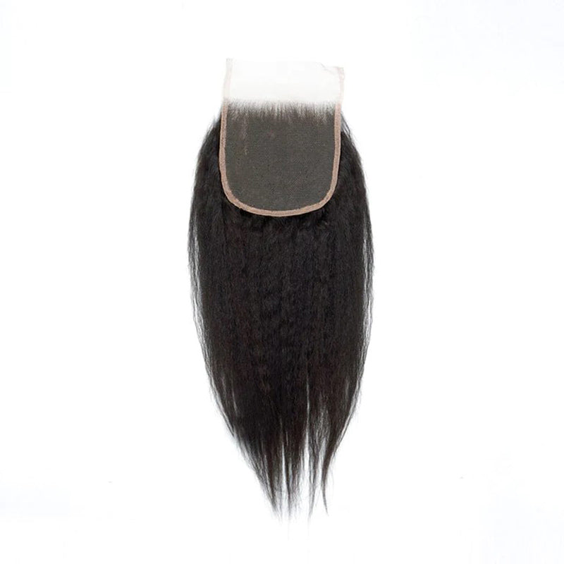 6X6 Kinky Straight Lace Closure