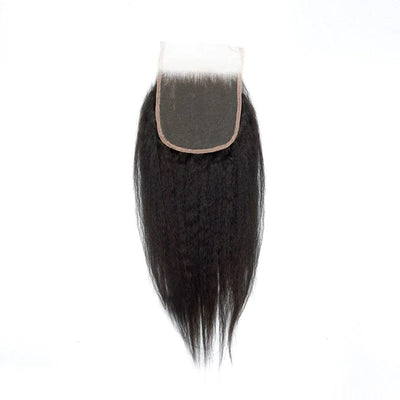 Brazilian Kinky Straight Hair 6X6 Lace Closure