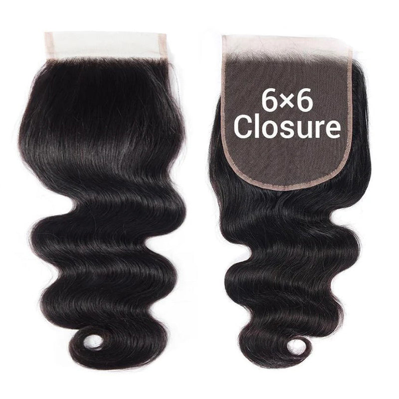 Peruvian Body Wave Hair 6X6 Lace Closure