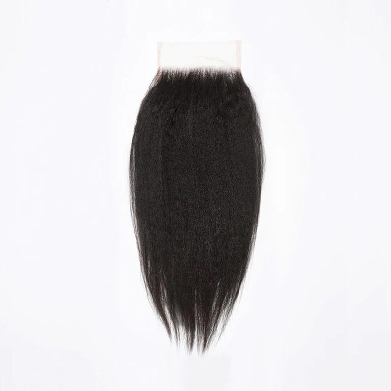 Brazilian Kinky Straight Hair 6X6 Lace Closure