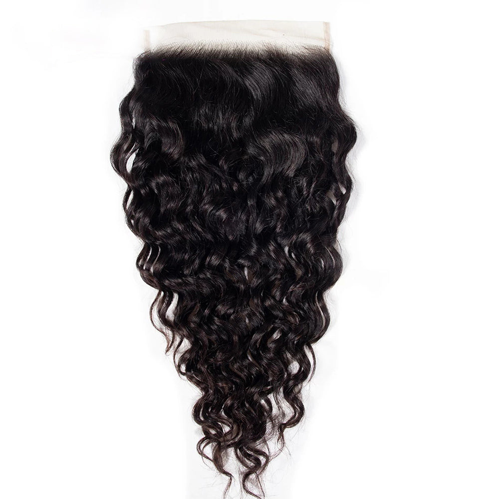 Peruvian Water Wave Hair 6X6 Lace Closure