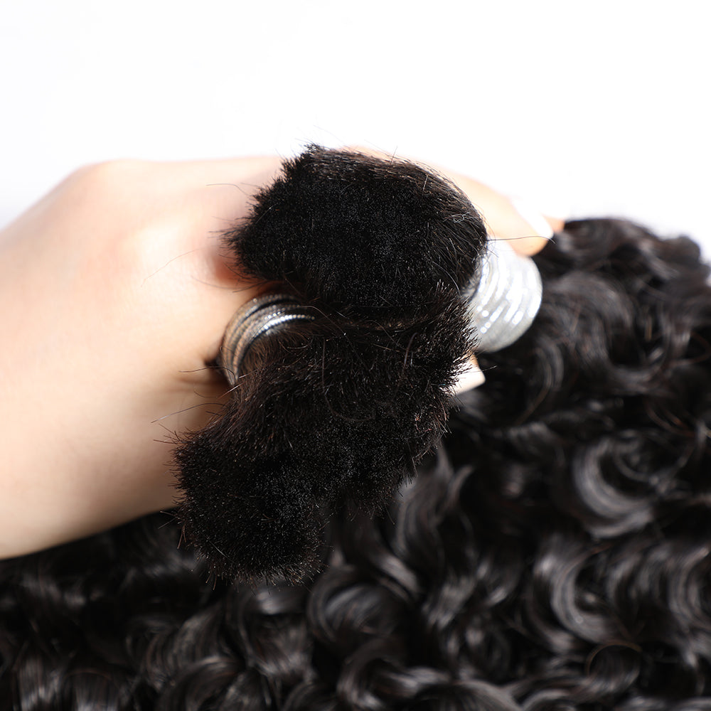 Modern Show Bulk Burmese Curly Human Hair For Braiding Hair Extensions