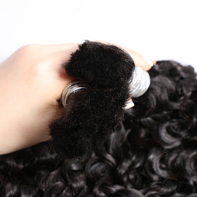 Modern Show Bulk Burmese Curly Human Hair For Braiding Hair Extensions