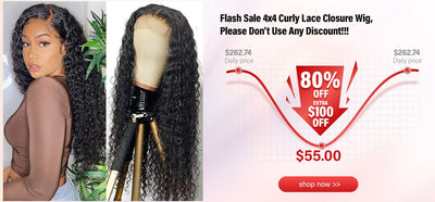 4x4 Curly Lace Closure Wig