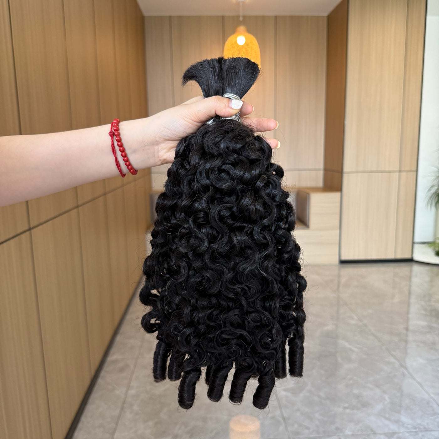 Modern Show Bulk Burmese Curly Human Hair For Braiding Hair Extensions