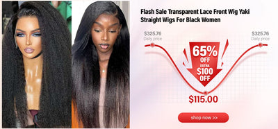 Lace Front Wig Yaki Straight Wigs