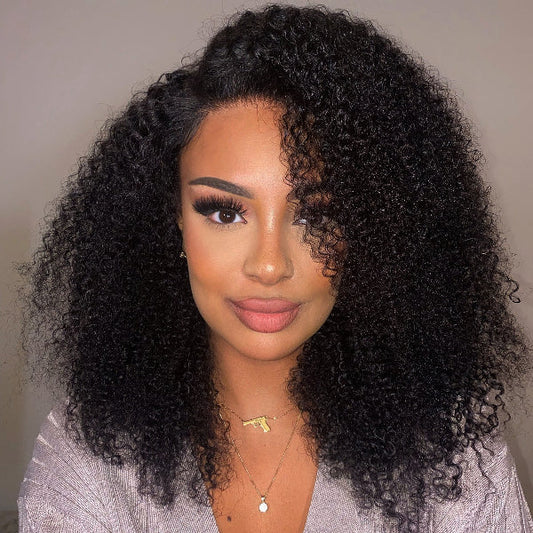 Afro Curly 5x5 HD Closure Wig