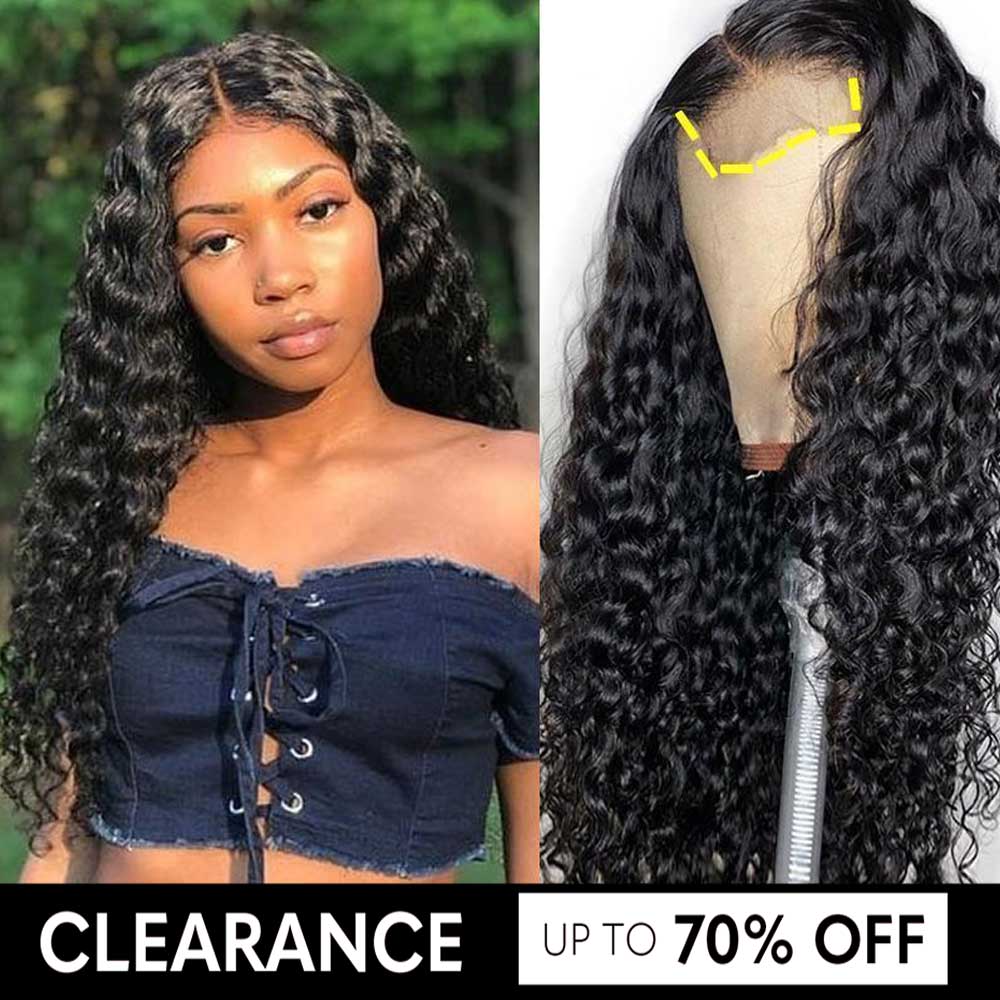 Flash Sale 4x4 Water Wave Lace Closure Wig, Please Don't Use Any Discount!!!