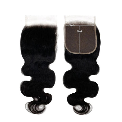 Peruvian Body Wave Hair 5X5 Lace Closure