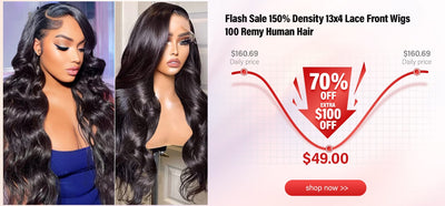 Flash Sale 150% Density 13x4 Lace Front Wigs
