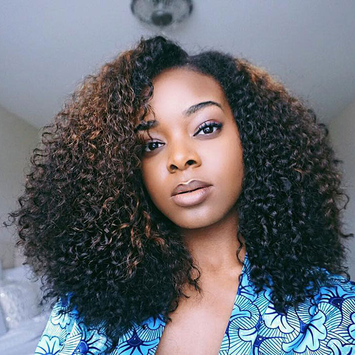 Brazilian Hair Double Drawn Kinky Curly 4 Bundles