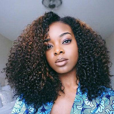 Brazilian Hair Double Drawn Kinky Curly 4 Bundles
