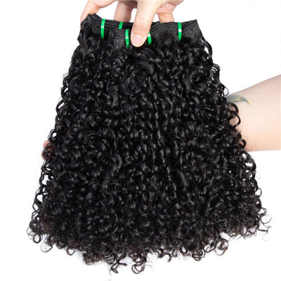 Brazilian Hair Double Drawn Water Wave 3 Bundles
