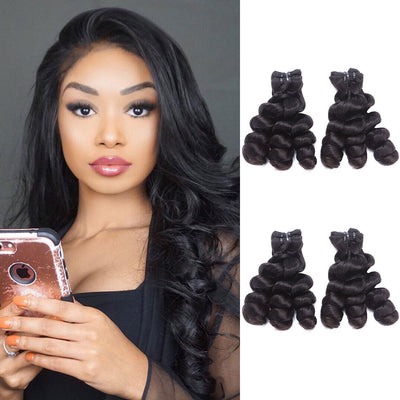 Brazilian Hair Loose Wave Double Drawn 4 Bundles