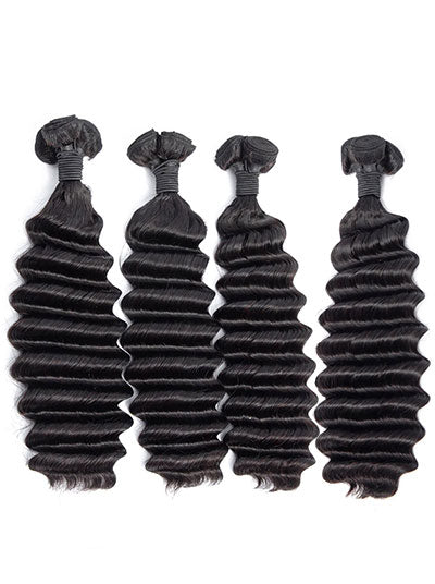 Malaysian Hair Curly Double Drawn 4 Bundles