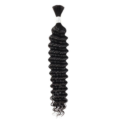 Deep Wave Bulk Human Hair For Braiding