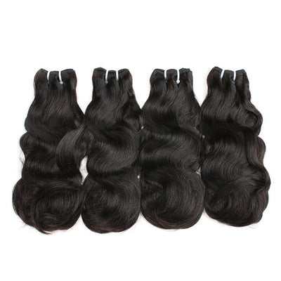 double drawn body wave human hair 4 bunldes