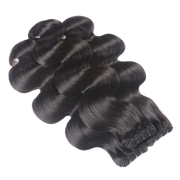 Double Drawn Body Wave Human Hair 3 Bunldes