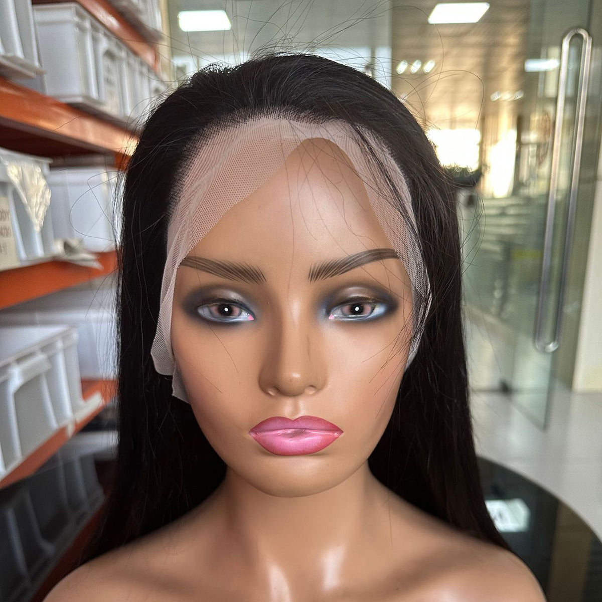 Modern Show Achieve Flawless Style with 150 Density Peruvian Straight Transparent Full Lace Wigs For Black Women