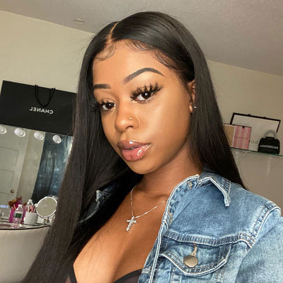 2x6 Closure with Human Hair 3 Bundles India Virgin Hair