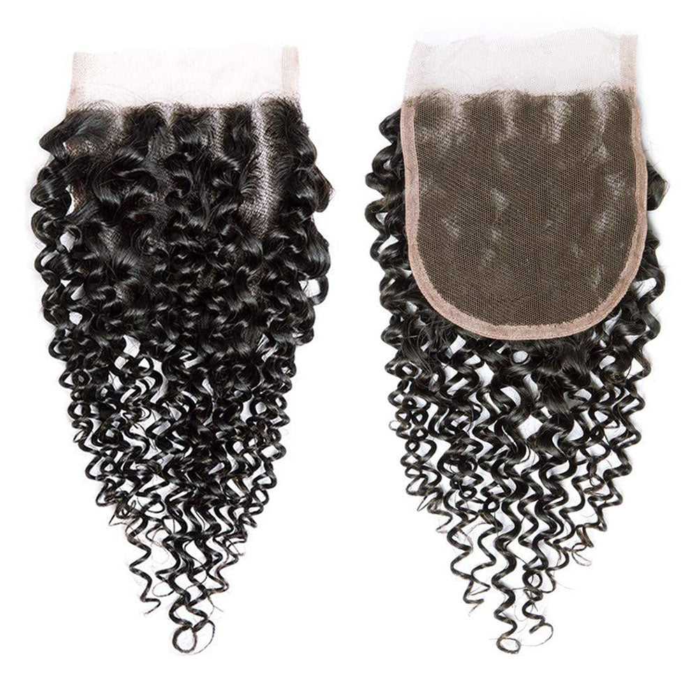 Peruvian Kinky Curly Hair 5X5 Lace Closure