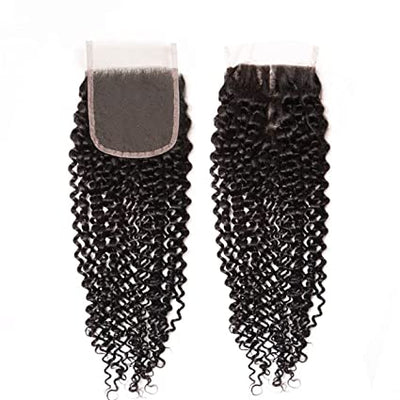Peruvian Kinky Curly Hair 5X5 Lace Closure