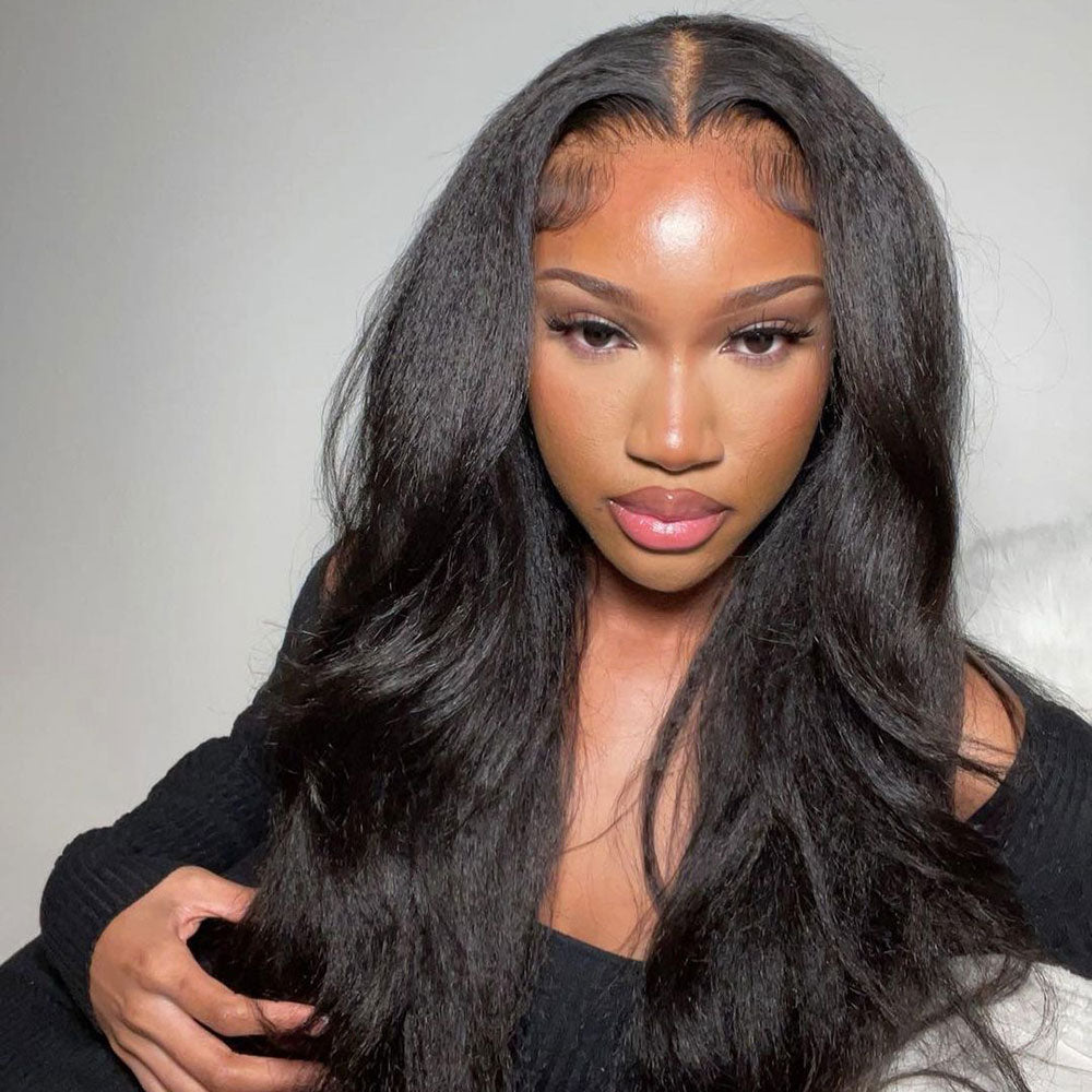 Kinky Straight 4X6 Glueless Wig
