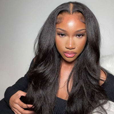 Kinky Straight 4X6 Glueless Wig