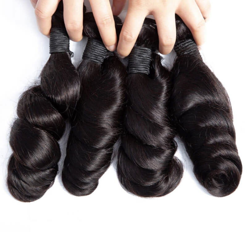 Brazilian Hair Loose Wave Double Drawn 4 Bundles