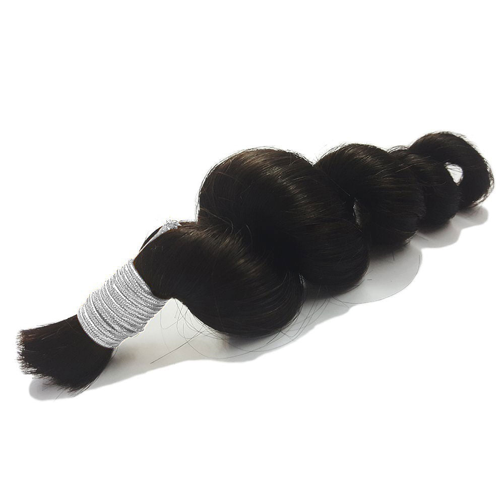 Bulk Human Hair No Weft For Braiding 100g per piece