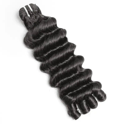 Modern Show Hair Natural Color 3 Bundles loose bouncy Curly With Sprial Ends Human Hair