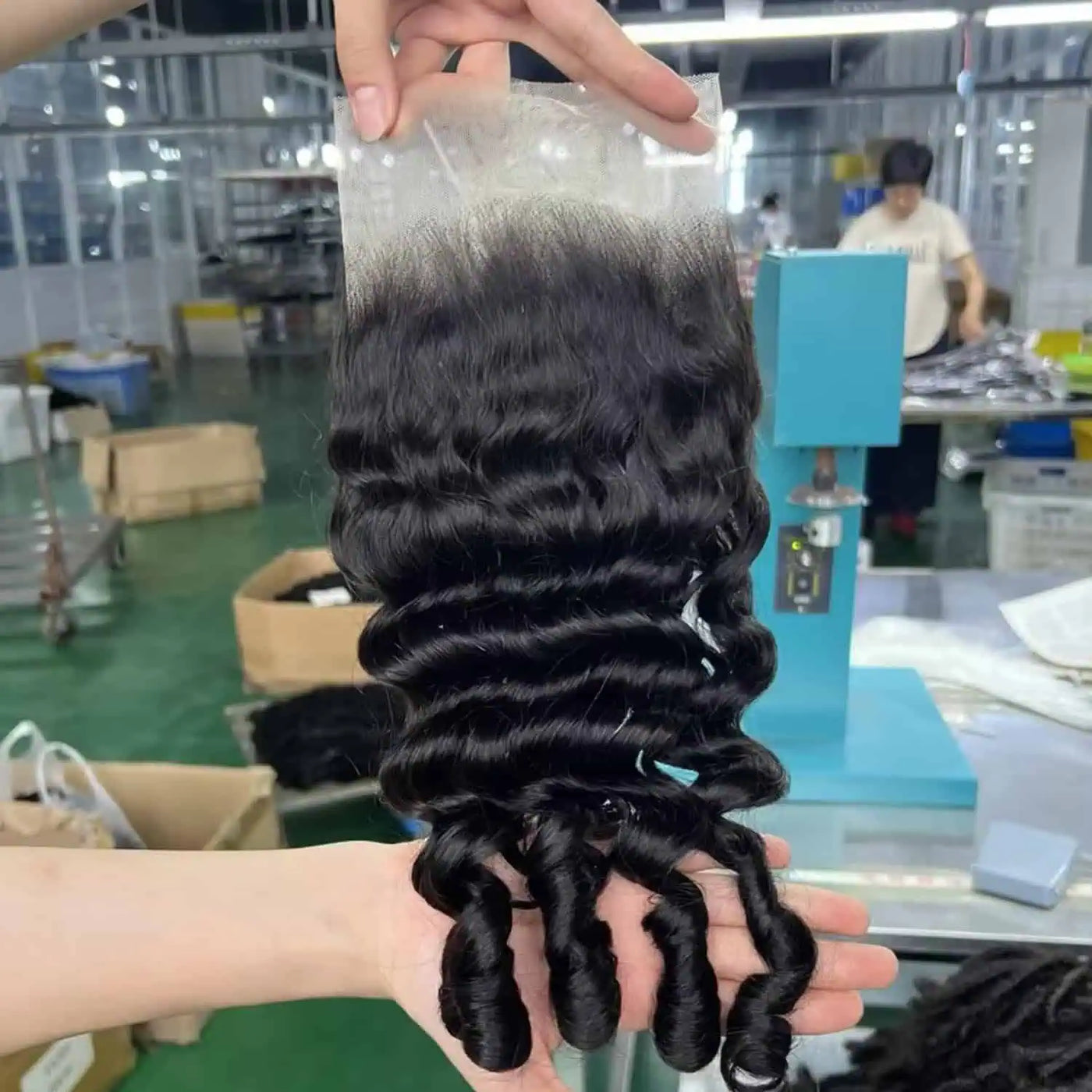 Modern Show Loose Deep Wave Curly With Spiral Ends 5x5 HD Transparent Lace Closure 100% Human Hair