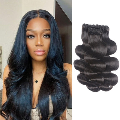 Malaysian Double Drawn Body Wave Human Hair 3 Bunldes