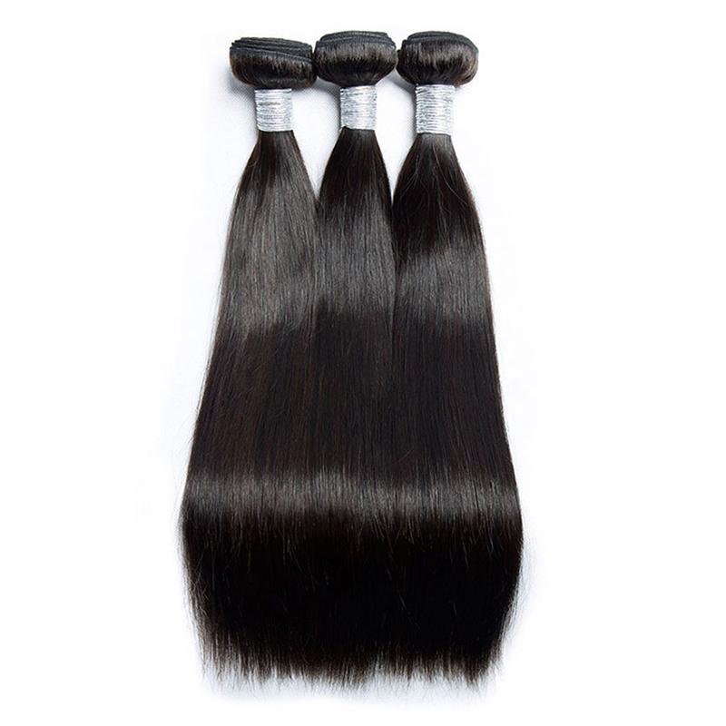 Modern Show Malaysian Straight 3 Bundles With 2x6 Lace Closure