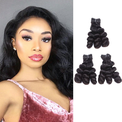 Peruvian Hair Loose Wave Double Drawn 3 Bundles